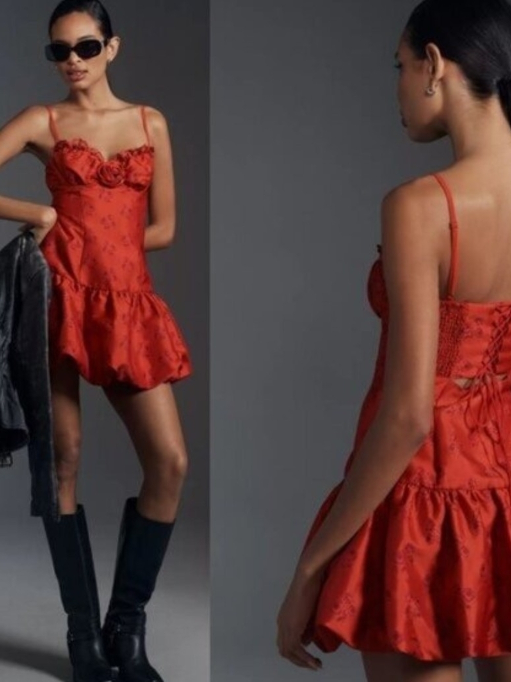 For Love And Lemons Annika Floral Corset Mini Dress NWT